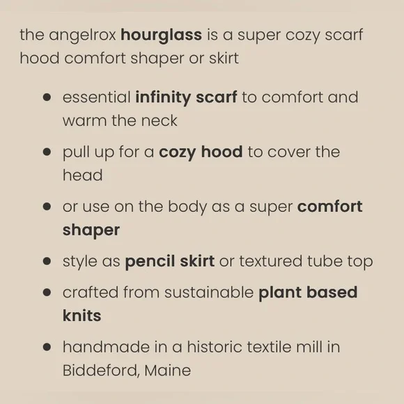 Angelrox hourglass shaper/scarf/skirt in color almond - Picture 3 of 6